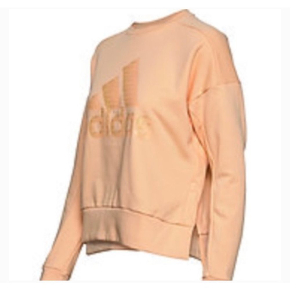 Adidas W ID Glam Sweat (Gloora) (Peach Orange) Size Medium